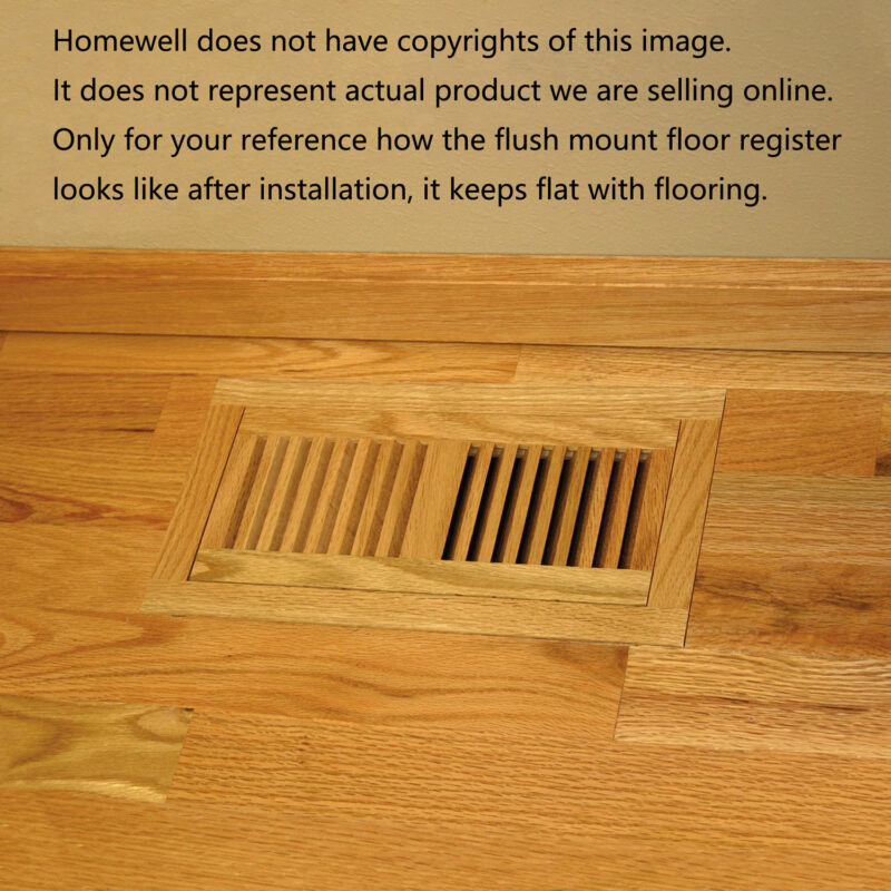 flush mount floor register installation